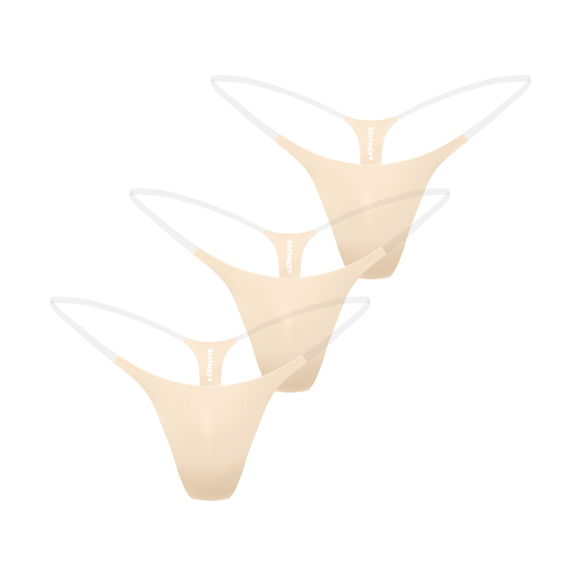 3 Pack Nude Invisible Underwear